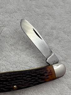 Ka-bar Vintage 3 Blade Stockman 1100 Pocket Knife Made In USA (#72)