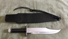 Greg Wall Custom First Blood Style Survival Knife And Sheath NEW