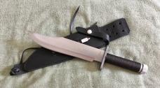 Greg Wall Custom First Blood Style Survival Knife And Sheath NEW