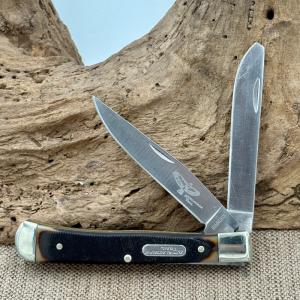 APPALACHIAN TRAIL Two Blade Trapper Saw Cut Delrin Handle Pocket Knife 17
