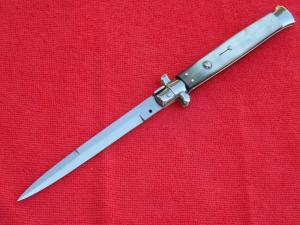 New Beltrame 13quot  Italian Stiletto Brazilian-Horn Handles- SS Bayonet grind Blade III