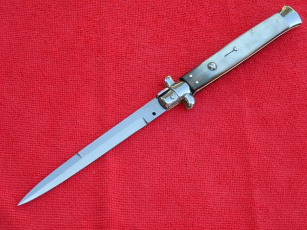  New Beltrame 13"  Italian Stiletto Brazilian-Horn Handles- SS Bayonet grind Blade III