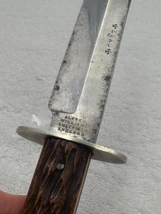 Alfred Williams Vintage EBRO Fixed Blade Knife Made In Sheffield England (#1)