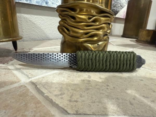 Hand Made Carbon Steel Full Tang Fixed Blade Boot Knife Made from a File