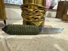Hand Made Carbon Steel Full Tang Fixed Blade Boot Knife Made from a File