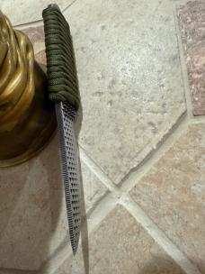 Hand Made Carbon Steel Full Tang Fixed Blade Boot Knife Made from a File