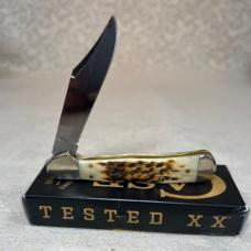 2024 Case Peach Seed Jig Amber Bone Mini Copperlock, #61749L SS