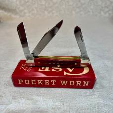 2024 Case Pocket Worn Old Red Bone Jig Medium Stockman #6318 SS