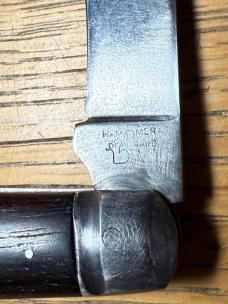 Vintage Hammer Brand Hawkbill Knife #142 Rosewood Handles
