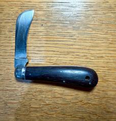 Vintage Hammer Brand Hawkbill Knife #142 Rosewood Handles
