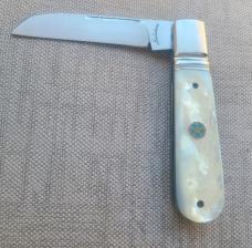 Vincenzo Balistreri Fancy Jack..3.7...MOP...Rwl34 Wharncliffe.. blue mosaic pin....coa.slip