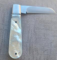Vincenzo Balistreri Fancy Jack..3.7...MOP...Rwl34 Wharncliffe.. blue mosaic pin....coa.slip