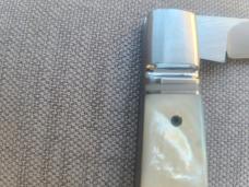 Vincenzo Balistreri Fancy Jack..3.7...MOP...Rwl34 Wharncliffe.. blue mosaic pin....coa.slip