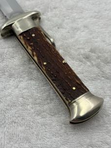 Hugo Koller Vintage Folding Bowie Knife Made In Germany Rare (#8)