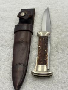 Hugo Koller Vintage Folding Bowie Knife Made In Germany Rare (#8)