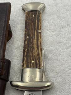 Hugo Koller Vintage Folding Bowie Knife Made In Germany Rare (#8)