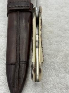 Hugo Koller Vintage Folding Bowie Knife Made In Germany Rare (#8)