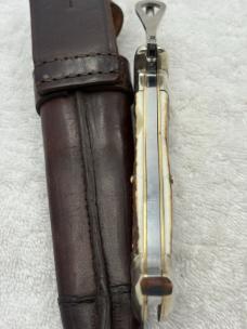 Hugo Koller Vintage Folding Bowie Knife Made In Germany Rare (#8)