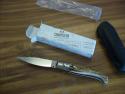A.G.A. Campolin Pattada Scarce Italian Automatic Genuine Stag/Antler UNUSED W/Pouch & Box