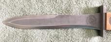 Ek Commando Knife Richmond VA USA Wood Handle Marked "US" Excel. Cond. w/ Sheath