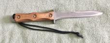 Ek Commando Knife Richmond VA USA Wood Handle Marked "US" Excel. Cond. w/ Sheath