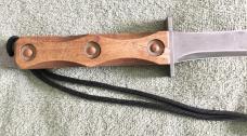 Ek Commando Knife Richmond VA USA Wood Handle Marked "US" Excel. Cond. w/ Sheath
