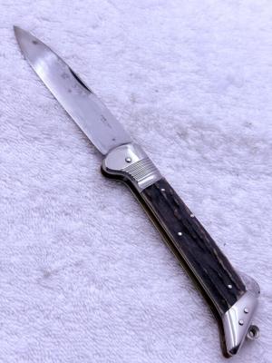 JS Holler amp Co Vintage 1 Blade Lock Back Folder Made In Germany Rare 38