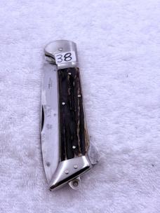 J.S. Holler & Co Vintage 1 Blade Lock Back Folder Made In Germany Rare (#38)
