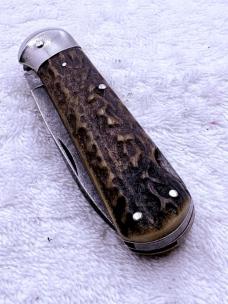 Gebr Jansen Vintage 3 Blade Antique Pocket Knife With Corkscrew Made In Germany (#56)