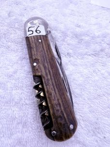 Gebr Jansen Vintage 3 Blade Antique Pocket Knife With Corkscrew Made In Germany (#56)