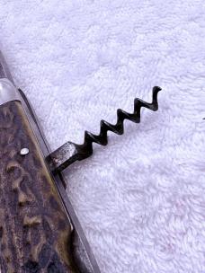 Gebr Jansen Vintage 3 Blade Antique Pocket Knife With Corkscrew Made In Germany (#56)