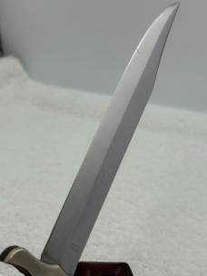 Ed Wusthof Vintage Folding Bowie Knife With Sheath Made In Solingen Germany (#11)