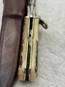 Ed Wusthof Vintage Folding Bowie Knife With Sheath Made In Solingen Germany (#11)