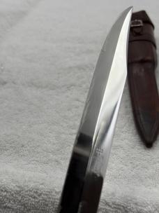 Ed Wusthof Vintage Folding Bowie Knife With Sheath Made In Solingen Germany (#11)
