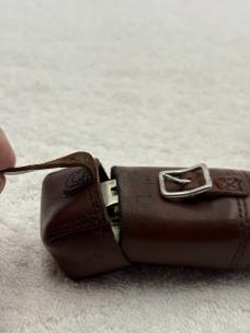 Ed Wusthof Vintage Folding Bowie Knife With Sheath Made In Solingen Germany (#11)