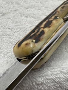 Ed Wusthof Vintage Folding Bowie Knife With Sheath Made In Solingen Germany (#11)