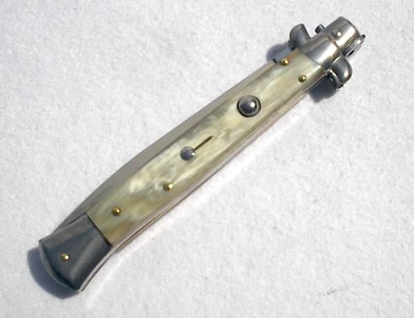 NEW FRANK BELTRAME 11" SWITCHBLADE DAGGER BLADE BRAZILIAN HORN ITALIAN STILETTO