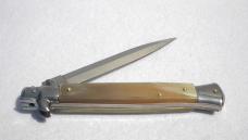 NEW FRANK BELTRAME 11" SWITCHBLADE DAGGER BLADE BRAZILIAN HORN ITALIAN STILETTO