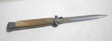 NEW FRANK BELTRAME 11" SWITCHBLADE DAGGER BLADE BRAZILIAN HORN ITALIAN STILETTO