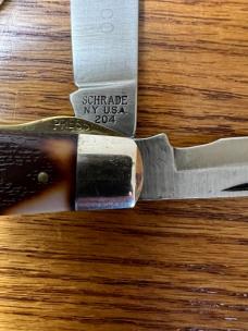 SCHRADE NY USA 204 "ELECTRICIANS" KNIFE & SW204 TUBE/BOX