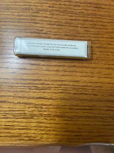 CIRCA 2005 SCHRADE WALDEN NY USA SWA834Y POCKET KNIFE (CAMILLUS) NEVER OPENED STILL SEALED IN TUBE