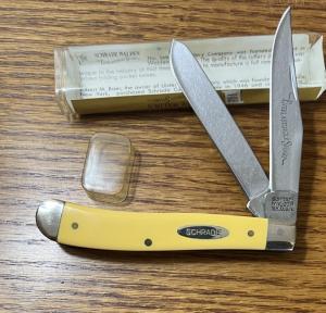 CIRCA 2005 SCHRADE WALDEN NY USA SWA293Y POCKET KNIFE CAMILLUS NOS WITH VIEW TUBE