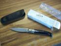 A.G.A. Campolin Pattada Scarce Italian Automatic Brazilian Horn UNUSED W/Pouch & Box