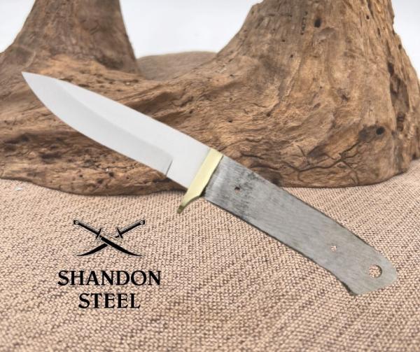 4" Full Tang Drop Point Blade Blank Custom Knife Making Hunting Blade (7709)