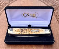 CASE XX 3-BLADED MINI TRAPPER KNIFE W/WHARNCLIFF 6307W BONE HANDLES UNUSED 2016