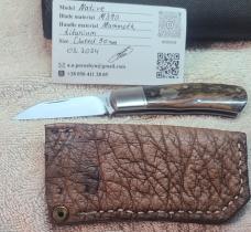 Poroshyn Bark Mammoth Native...3 5/8" closed...M390..3 5/8" closed..Direct from maker...Box & coa