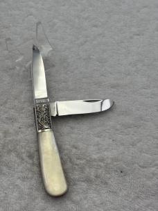 Eagle Brand Cutlery / Parker Cutlery Co 2 Blade Pearl Barlow Made In Japan (#21)