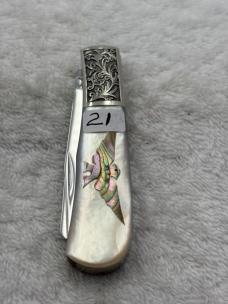 Eagle Brand Cutlery / Parker Cutlery Co 2 Blade Pearl Barlow Made In Japan (#21)