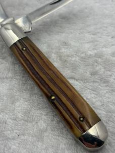 Queen Steel #28 2 Blade Trapper Pocket Knife (#71)