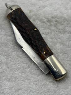 Robeson Shuredge Vintage 1 Blade Coke Bottle #61211 Pocket Knife Made In USA (#76)